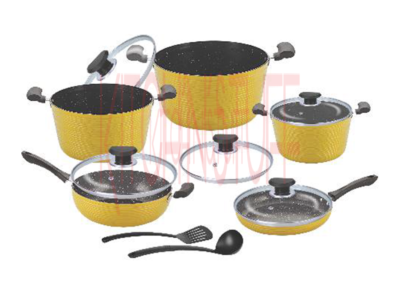 12 Pcs Cookware Set - Dark Rock